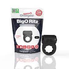 Screaming O Charged Big O Ritz Black Rechargeable Vibrating Cock Ring
