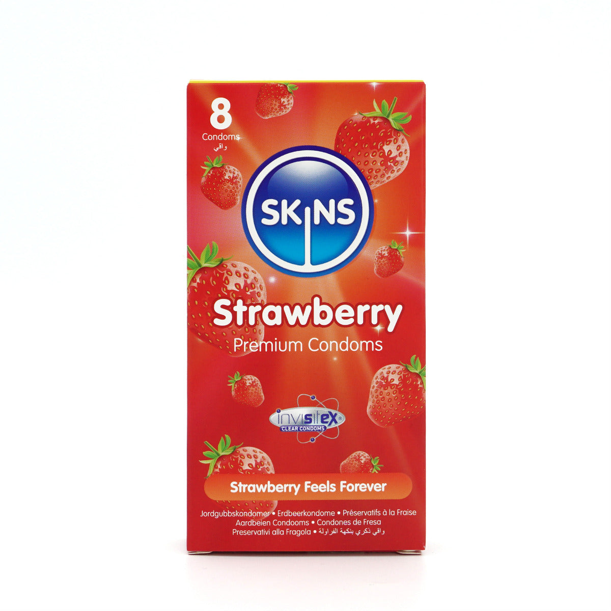 Skins Condoms Strawberry 8 Pack