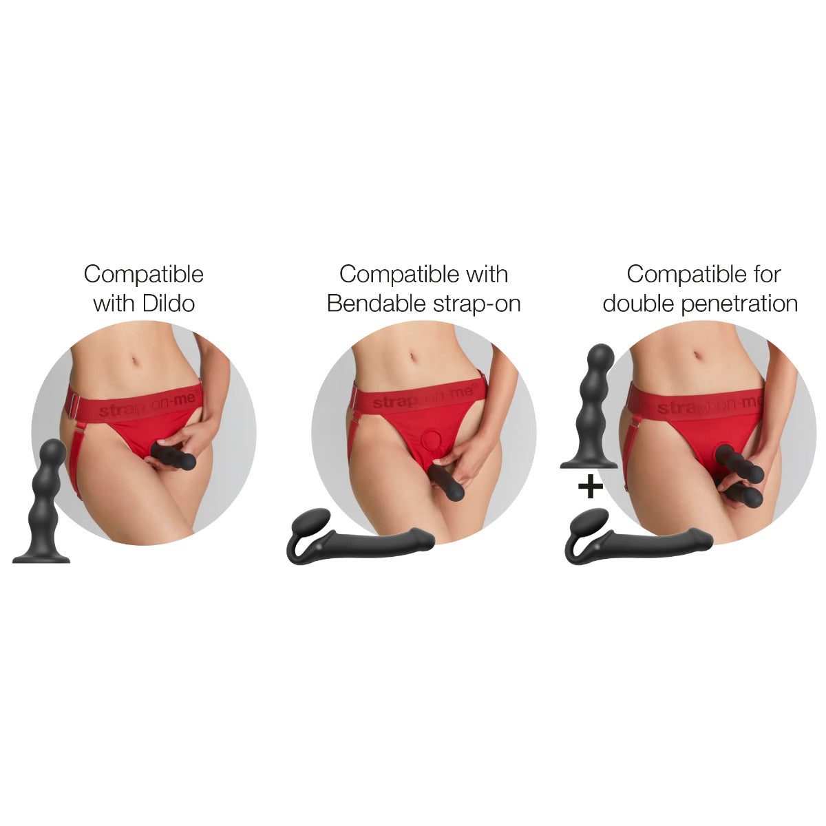 Strap On Me Unique Harness - Red