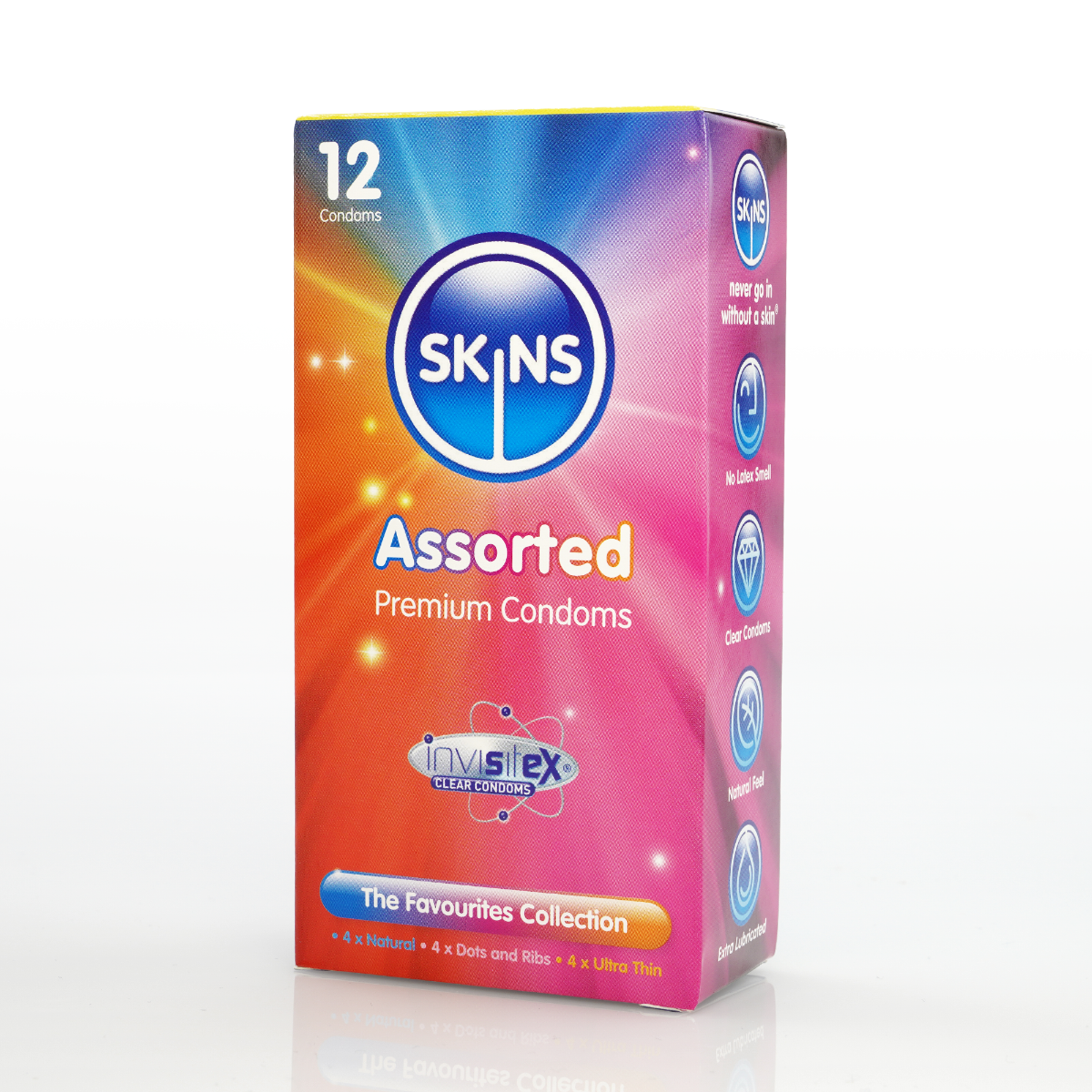 Skins Condoms Assorted 12 Pack International 1 - D&R  NAT  UT