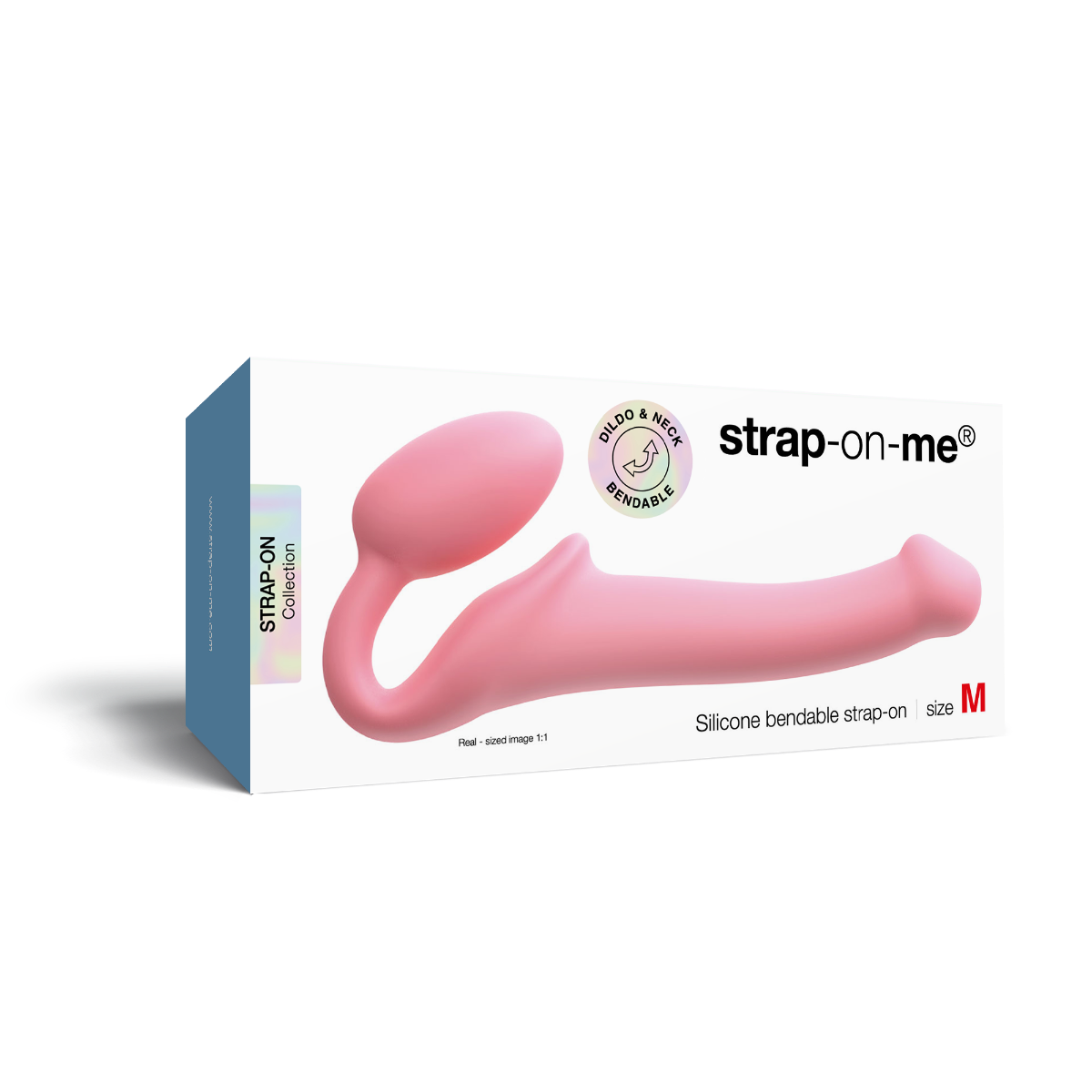 Strap On Me - Silicone Bendable Strap-On - S - Pastel Pink