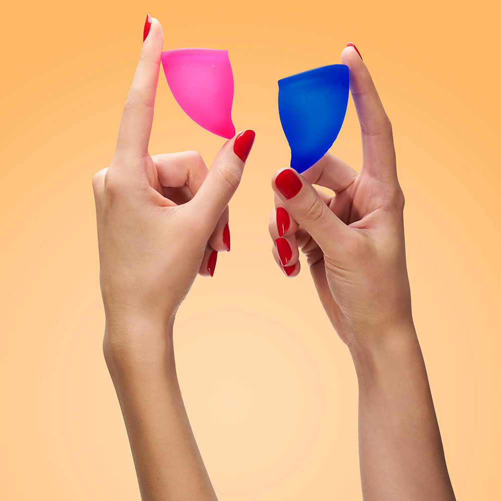 Fun Factory Fun Cup Explore Kit Pink and Ultramarine - Menstrual Cups
