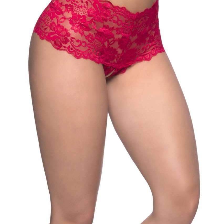 Oh La La Cheri Goodnight Kiss Panty - Black
