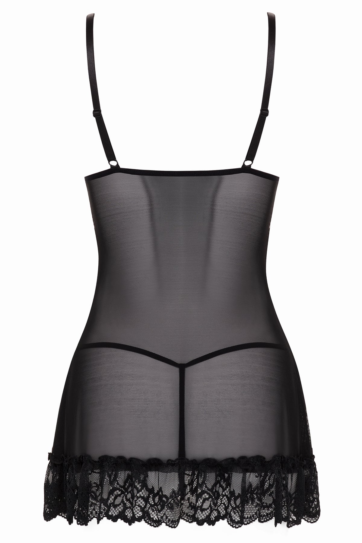 Oh La La Cheri Valentine Babydoll - Black