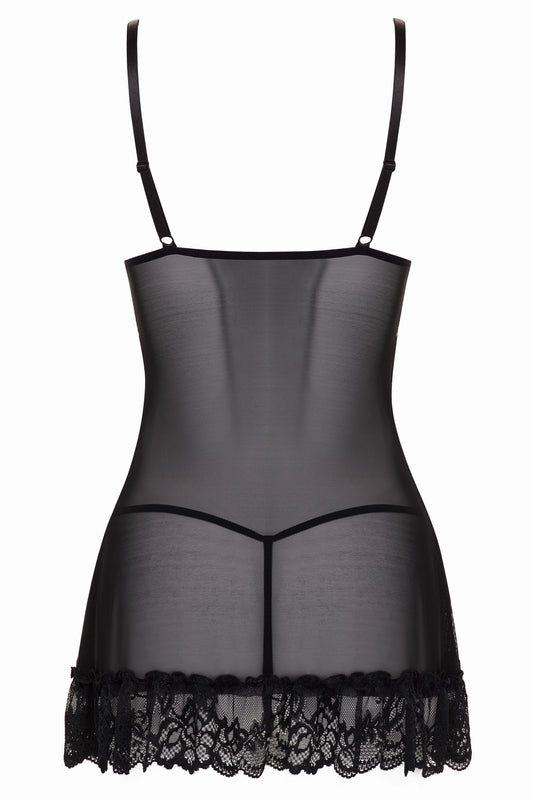 Oh La La Cheri Valentine Babydoll - Black