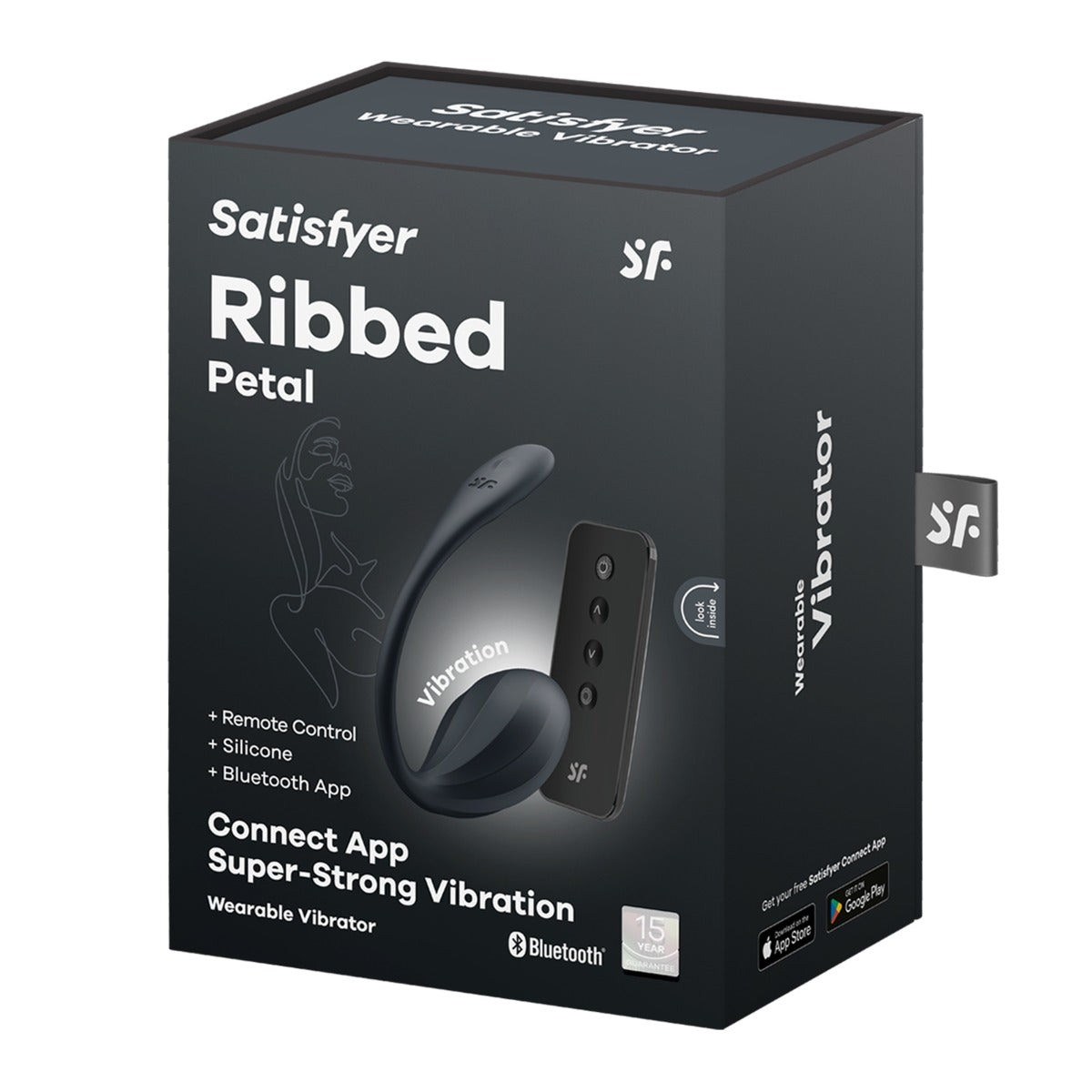 Satisfyer Ribbed Petal - Black
