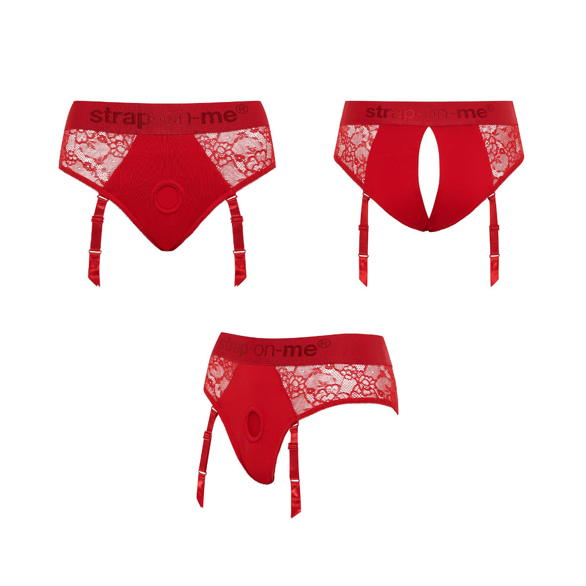 Strap On Me - Harness Lingerie Diva - L - Red