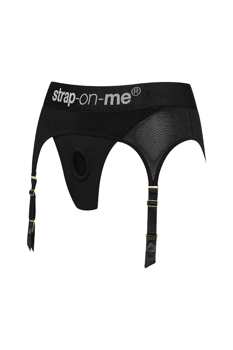 Strap On Me Rebel Harness Lingerie - Black