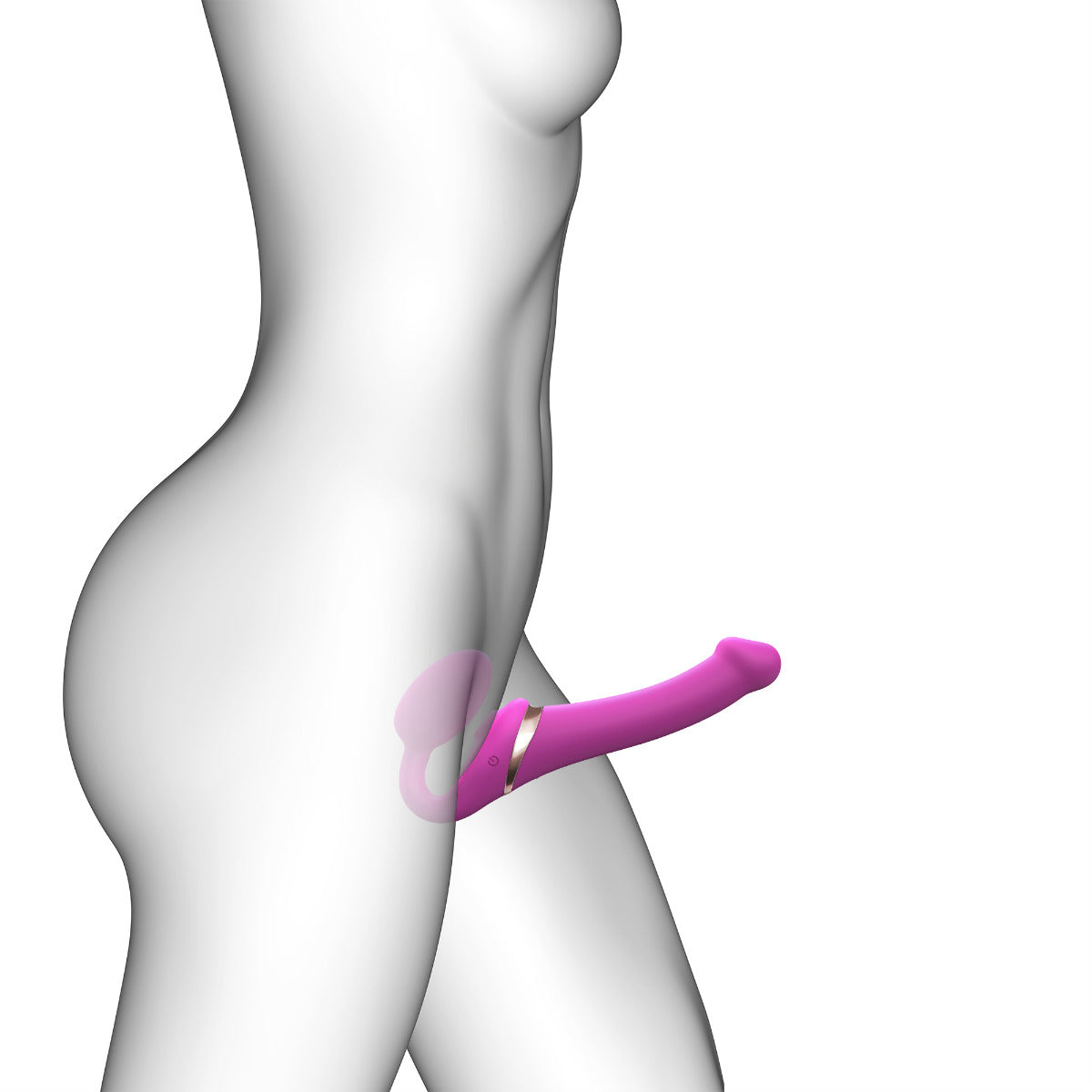 Strap On Me - Multi Orgasm Bendable Strap-On - S - Fuchsia