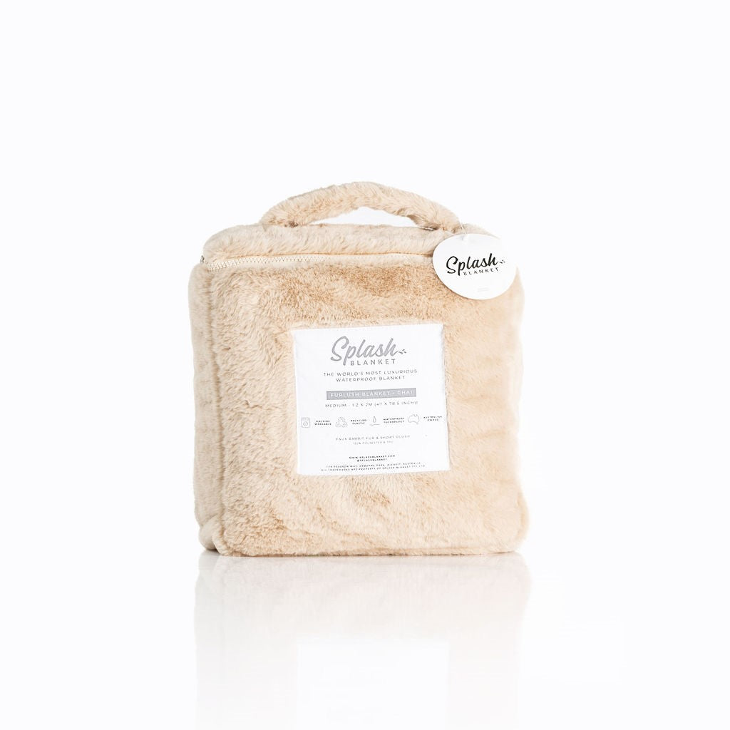 Splash Blanket - Furlush (NON bonded) - Chai - Small